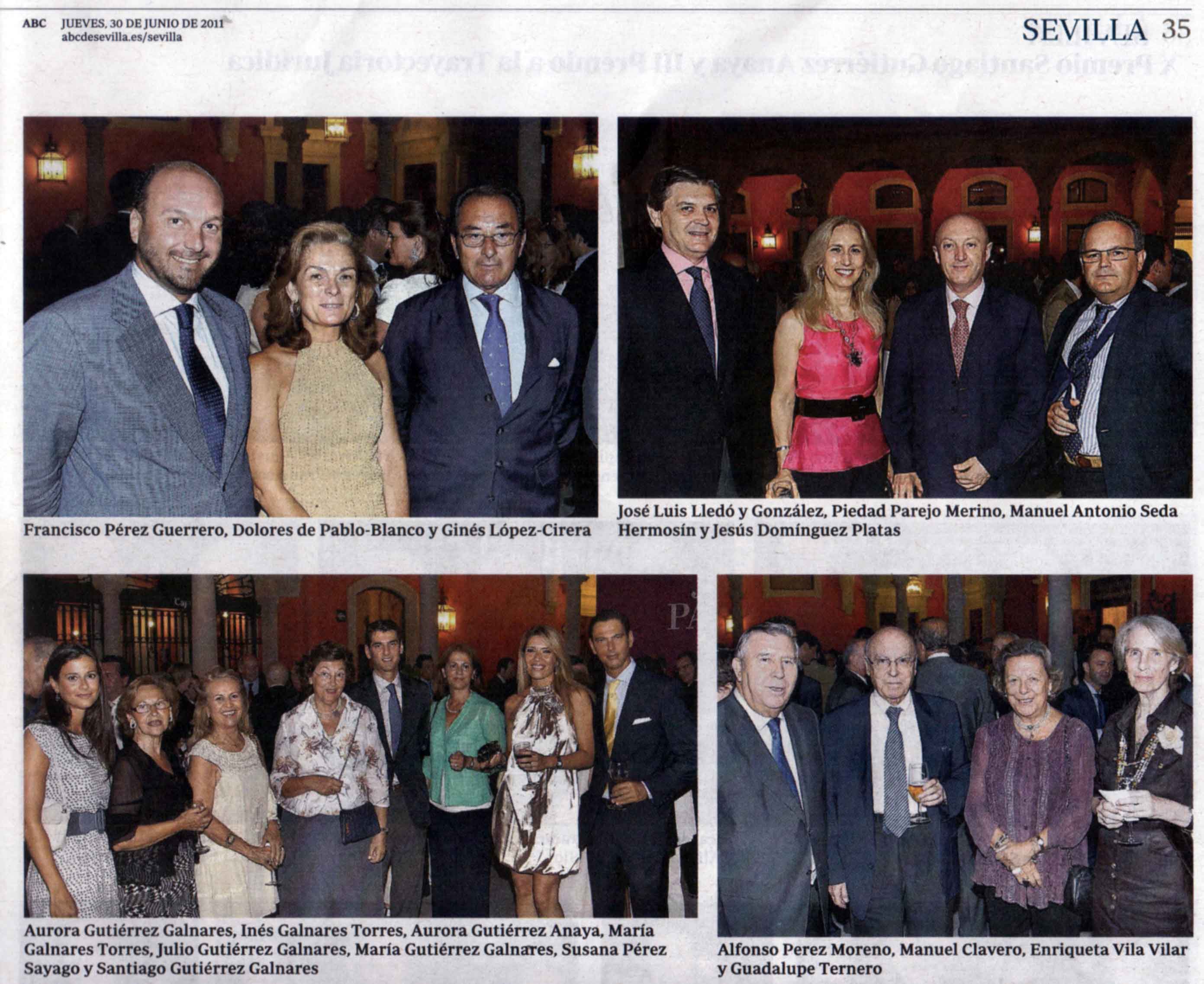Algunos asistentes al X Premio Santiago Gutiérrez 2011 X Premio Santiago Gutiérrez 2011